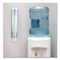 San Jamar Adjustable Frosted Water Cup Dispenser For 4 oz. to 10 oz. Cups - Blue